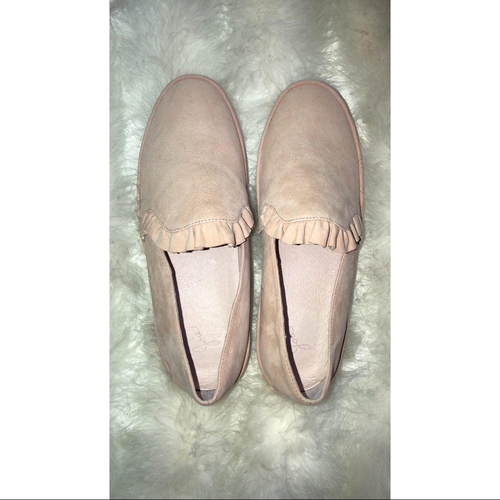 Joie Huxley mauve slip on’s